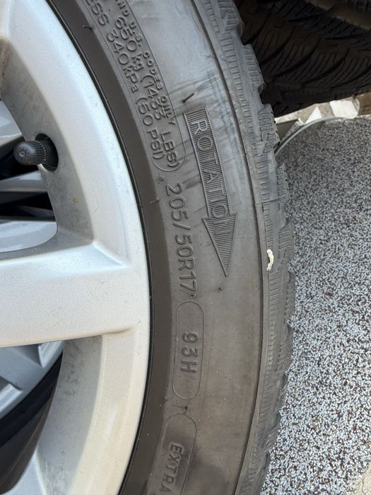 jante vw golf 7,golf 8,originale 17+anvelope 205.50.17 iarna