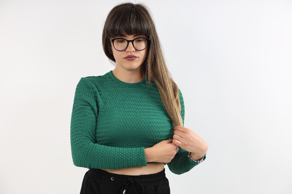 Top cu mânecă lungă