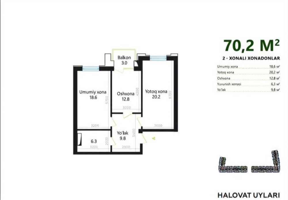 Продам 2 квартиры Жк Zaytunli Ул. Баку