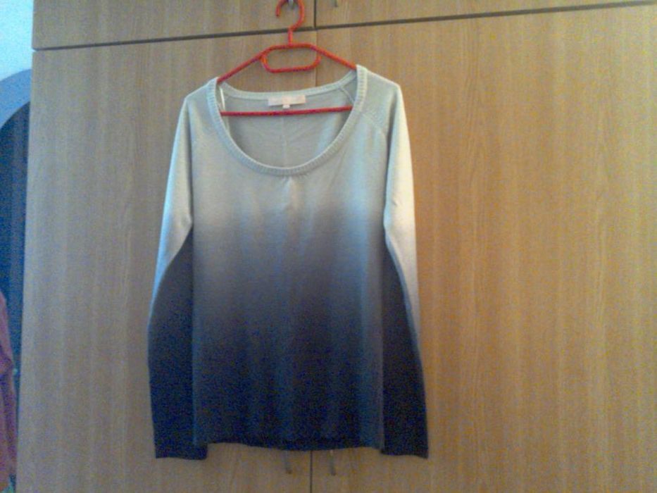 Pulover de damă, nou, cu mâneci lungi - gri în degrade