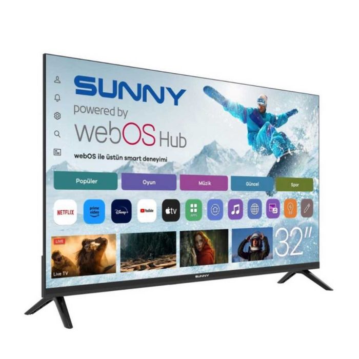 Телевизор Sunny SN32HMLN-W02S – 32" LED Smart TV с WebOS, Wi-Fi