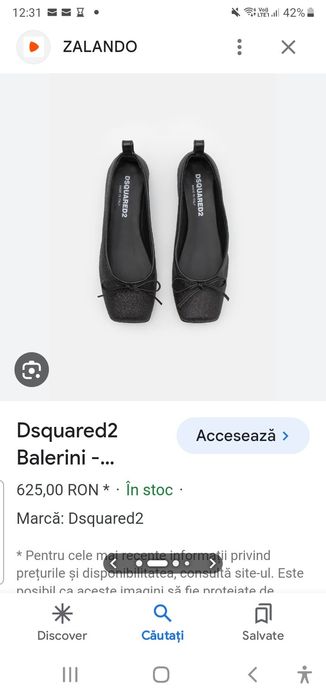 Pantofi Dsquared2 autentici nr 37