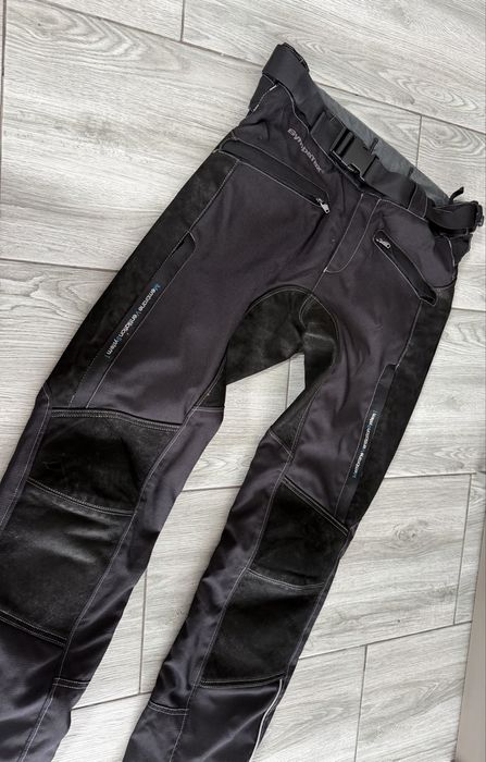 Pantaloni moto piele și textil polo mărime M 48/50