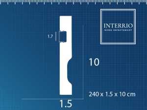 Plintă LED din polimer rigid IN1389-P