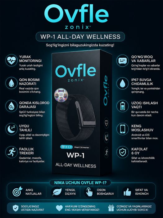 Ovfle smart braslet whoop bilan 1ga1