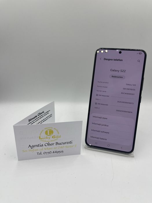 Samsung S22 128GB/8GB RAM FACTURA/GARANTIE #53083