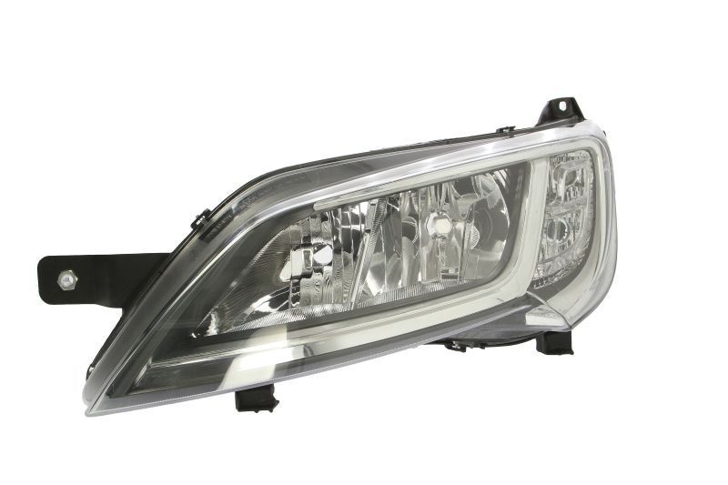Far Citroen Jumper Fiat Ducat Peugeot Boxer, 06.20, Electric, tip bec H7+H7, omologare ECE, cu motoras, argintiu, 1374296080; 1612041780,