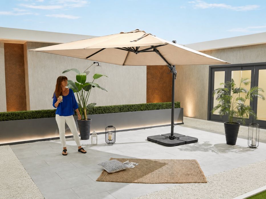 Umbrelă Cantilever Nova Outdoor Living Apollo 3x2m Bej - Nouă