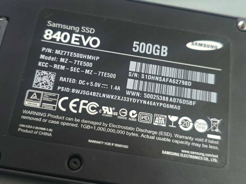 Solid State Drive SSD Samsung 840 EVO 500GB SATA III 2.5 inch