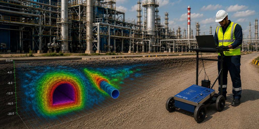 GPR Геофизично обследване за локализиране на подземни празнини