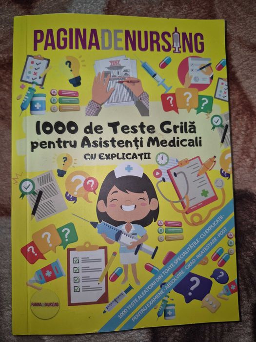 Carte "1000 teste grilă pentru Asistenți Medicali"