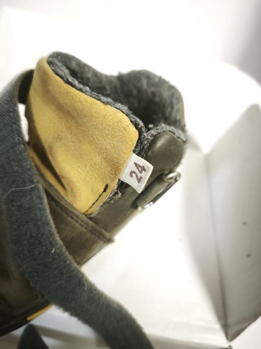 Ghete piele naturala îmblănite,cu talpa supinata Ponte 20 ,Nr 24