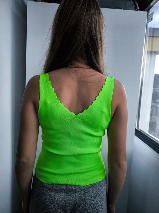 Maieu neon +cadou maieu OVS bumbac mercerzat nou S/12-13 ani