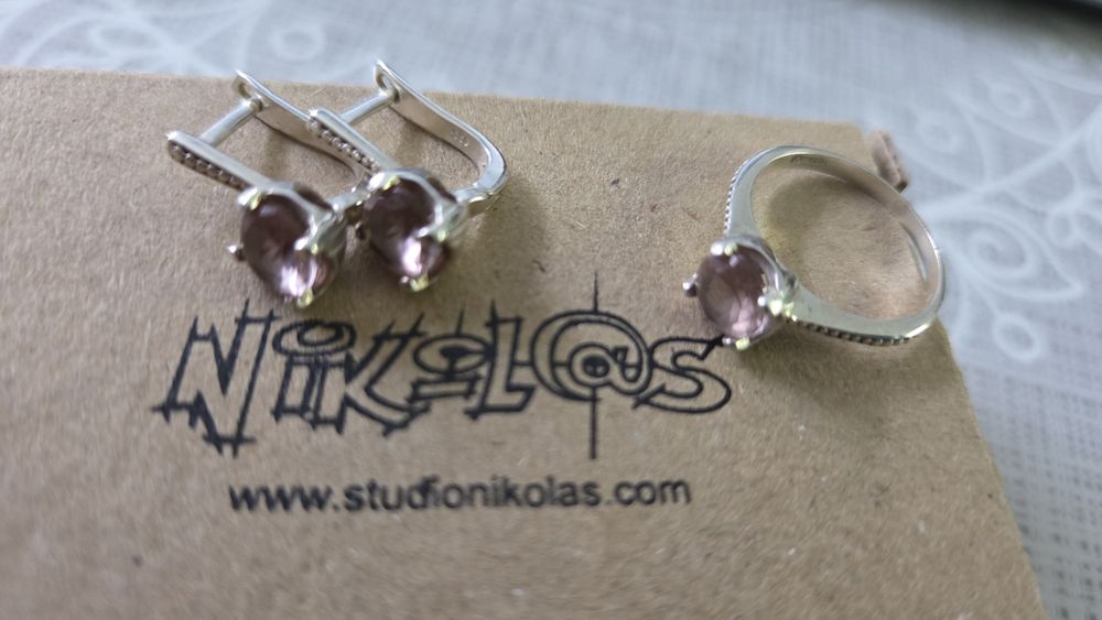 Сребърни бижута от Николас със султанит. Наличен е пръстенът!