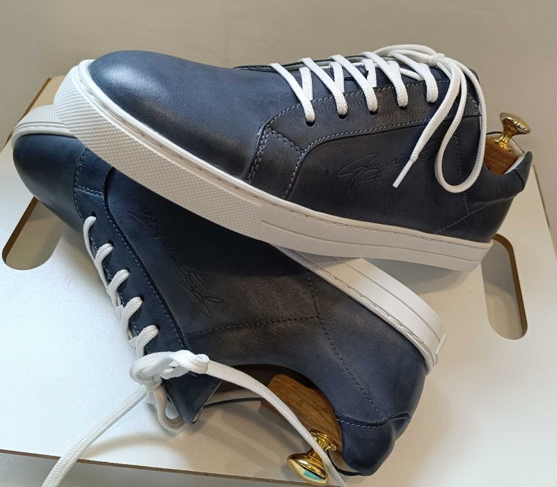 Pantofi sport casual 39 39.5 lucrati manual G. Rizo NOI piele naturala
