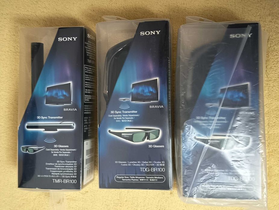 Set TV Sony Bravia transmitatorTMR-BR100 ochelari TDG-BR100 cutie nou