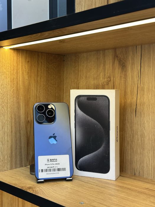 айфон 15 про синий 256гб