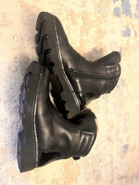 Натуральный кожа қыздардың ботинкасы