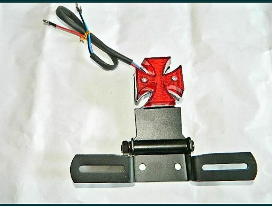 Suport număr moto cu stop choper