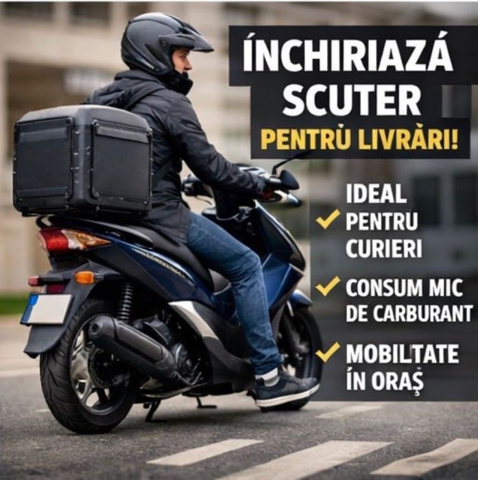 NEW Honda PCX 125 Rent – Delivery Scooter – B License – 350 lei/week