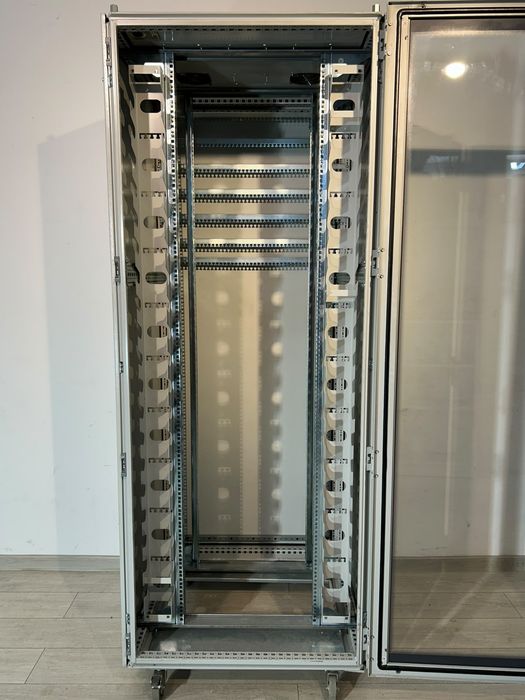 Rack Server de Podea pe Roți, Dulap Cabinet Închis