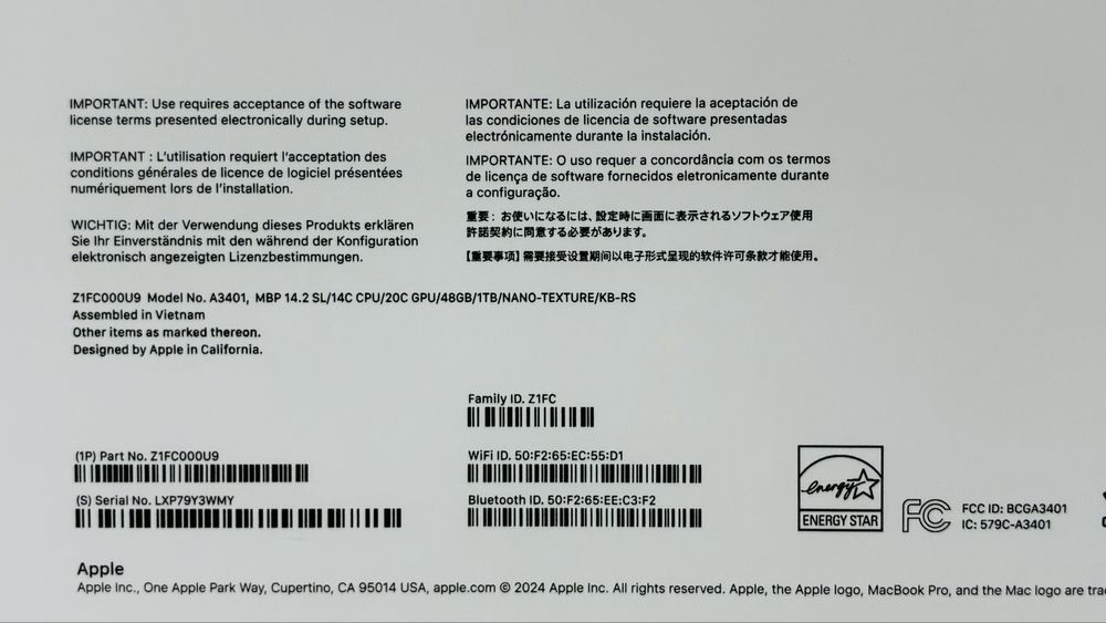 MacBook Pro 14 | M4 Pro | 48GB 1TB