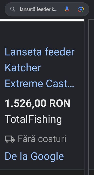 Lanseta feeder Katcher 4.20 150g