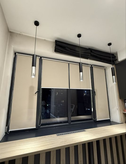 Установка ролл шторы жалюзи