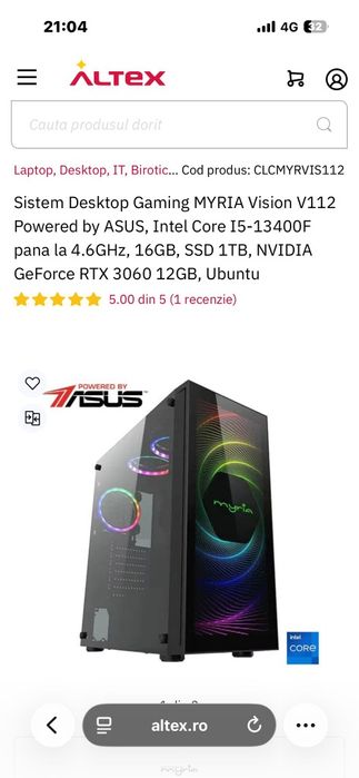 Desktop PC Myria vision v112