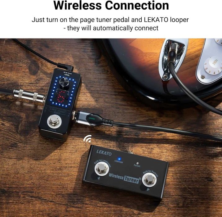 LEKATO Bluetooth педал за превключване на страници за таблети,телефони