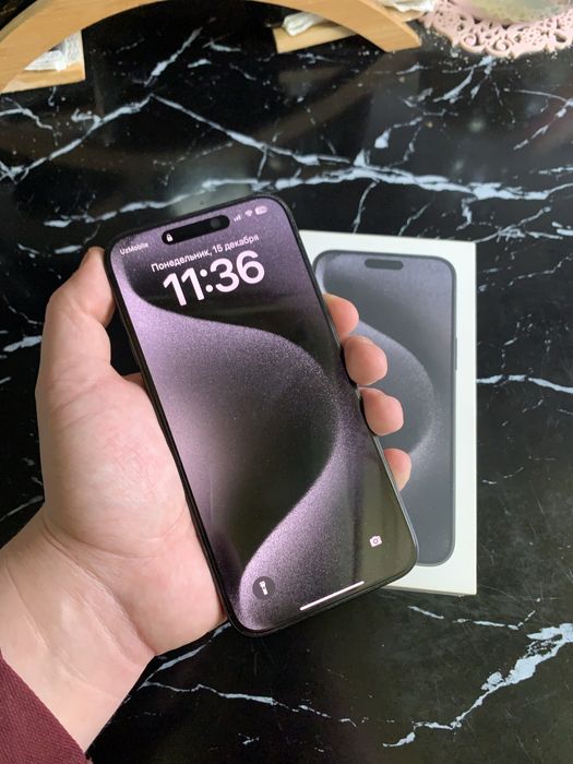 Новый iPhone 15 Pro Max Black | 256Gb | 100 accum