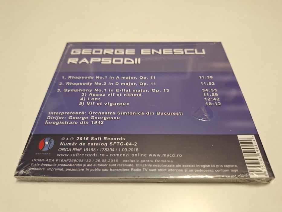 CD George Enescu - Rapsodii