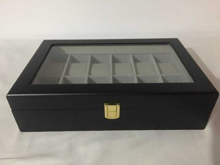 Cutie Caseta Depozitare Ceasuri Lemn pentru 6,10,12 și 20