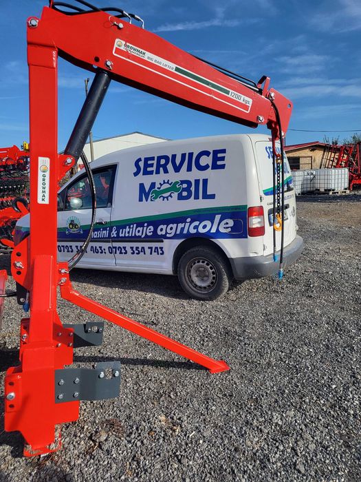 Macara hidraulica incarcat saci azot big bag,Girafa 1200kg/2000 kg