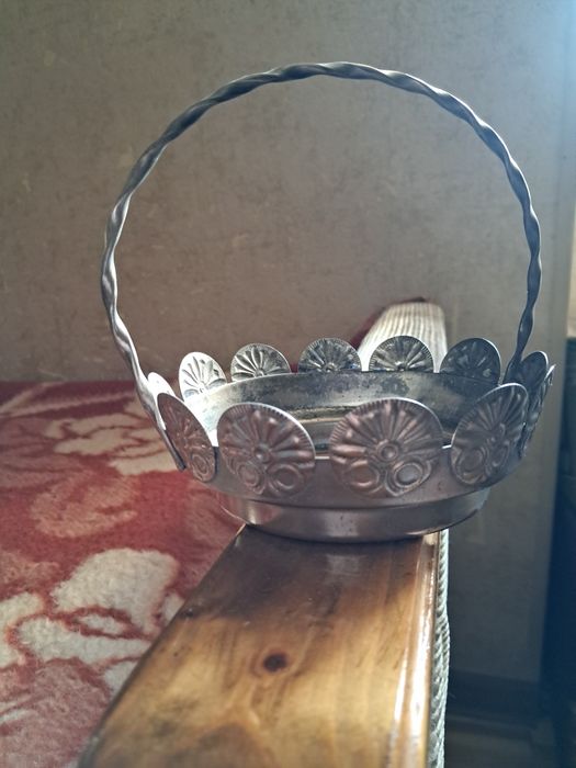 Мельхиоровая вазочки советские