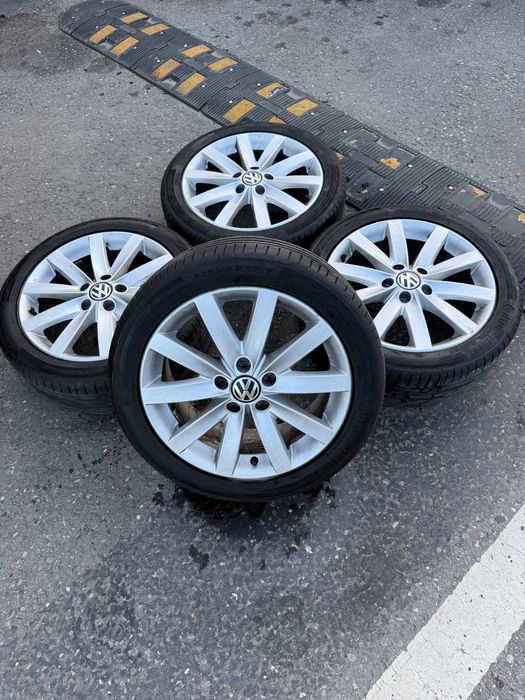 Vand Jante / Roti 5x112 R17 originale vw golf passat  impecabile seat skoda 5x112 R17 R16h
