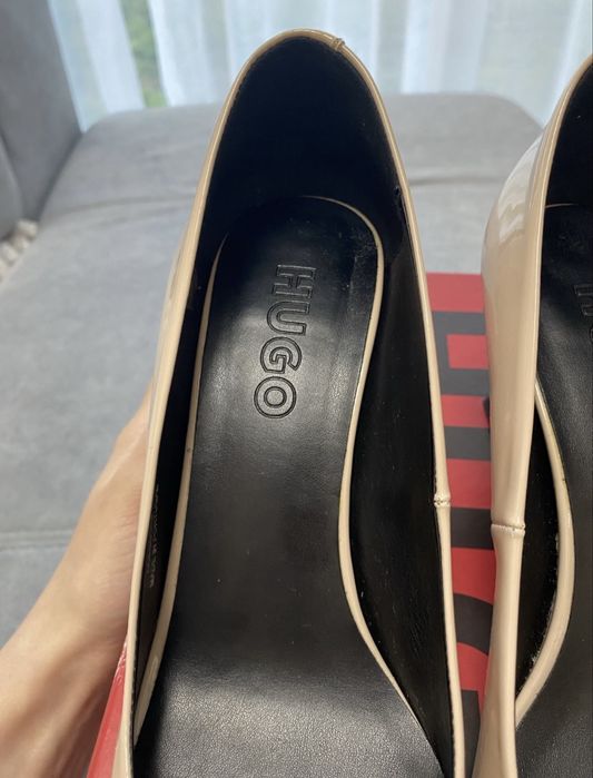 Pantofi dama Hugo Boss alb fildes
