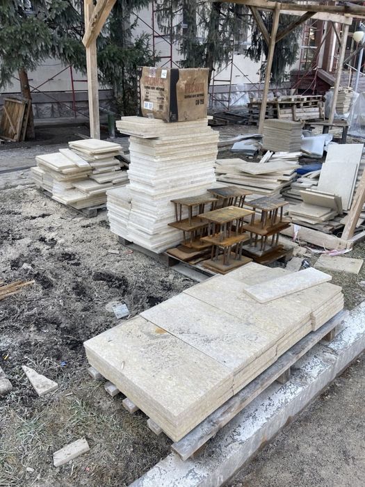 Строительно монтажные работы. Травертин