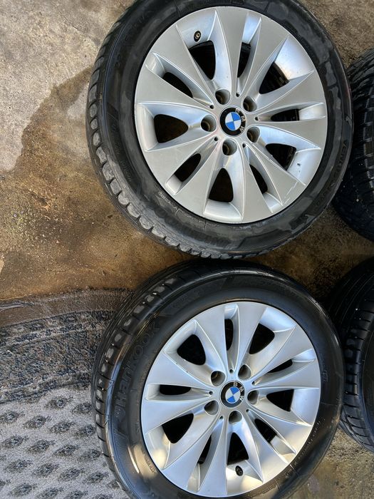 5x112 17 за BMW E60 61 7,5j ET 20 със летни гуми 7мм hankook