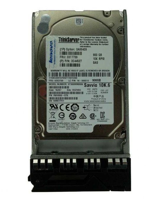 Hdd 3,5" Hard SERVER IBM 49Y1937 49Y1928 49Y1901 Seagate Cheetah 3.5 600GB 15000rpm 16MB SAS (ST3600057SS) 2.5" 900GB 10K 6Gbps 03T7739 savvio 10k.6
