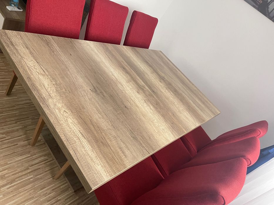 Masa living Naturlich extensibila +6 scaune living