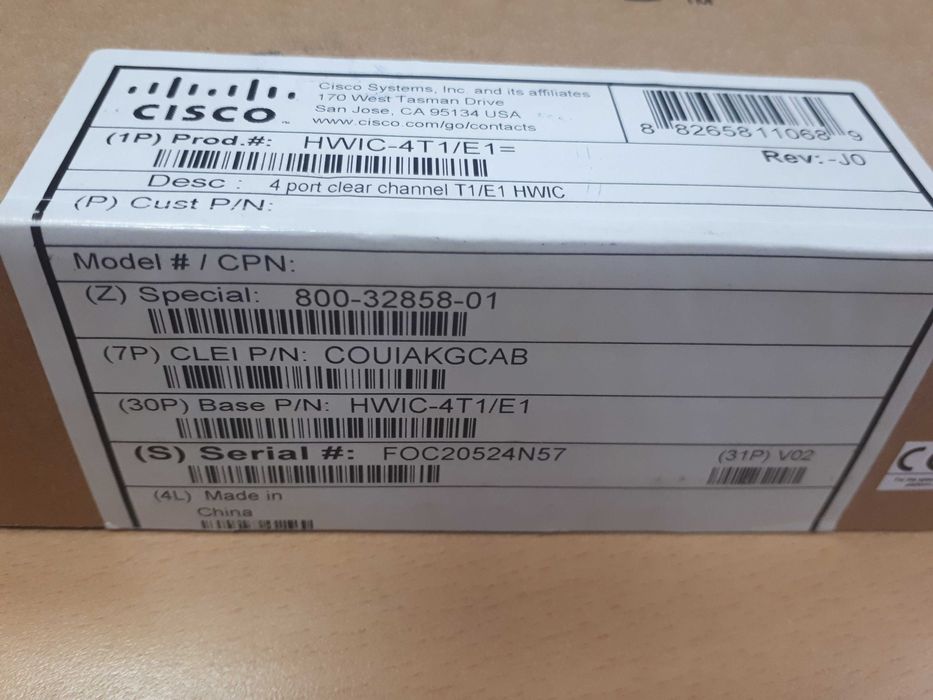 Модуль Cisco HWIC-4T1/E1