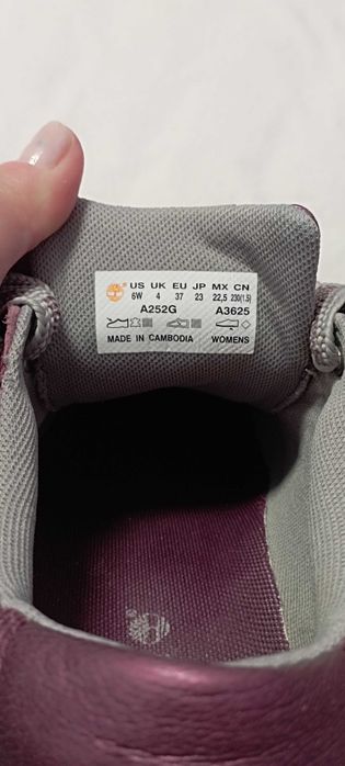 Дамски спортни обувки, 37 размер , timberland, уникален лилав цвят