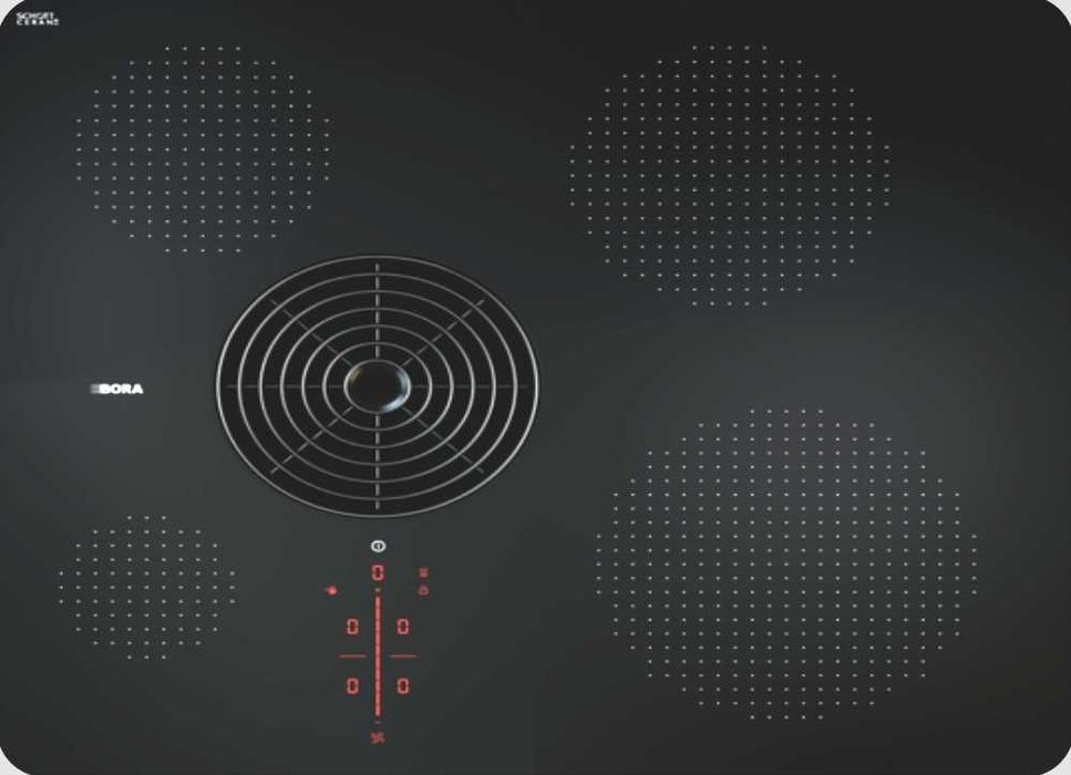 Plita Bora, cu inductie cu extracție integrata