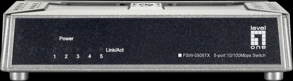суич LEVELONE, Германия, 5 порта, 10/100Mbps