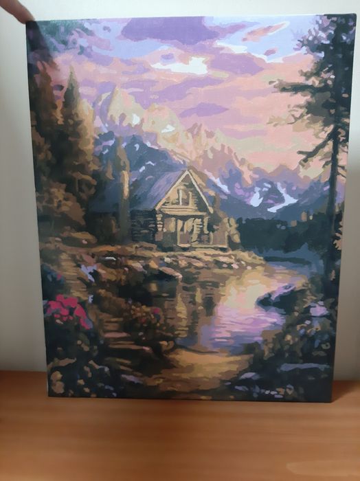 Vând tablou pictat (peisaj de toamnă)