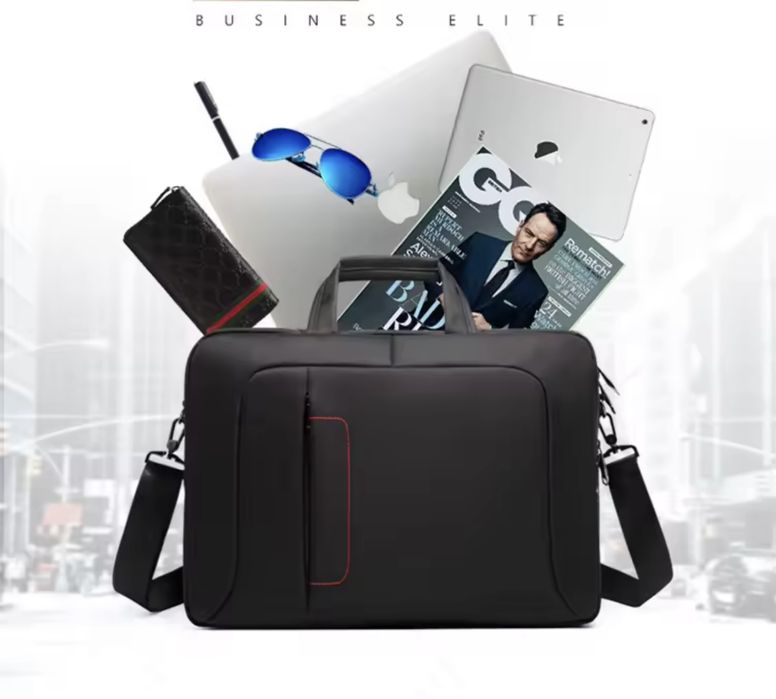 Мъжка оригинална, класическа и делова бизнес чанта за лаптоп 16”/Оксфорд материя!