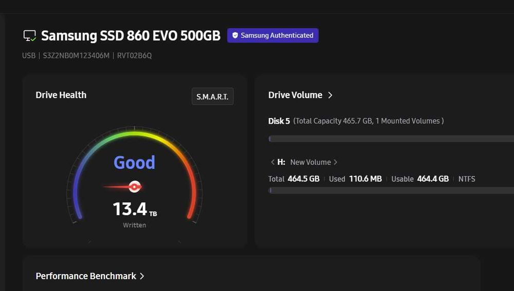 Sata 500 gb samsung ssd