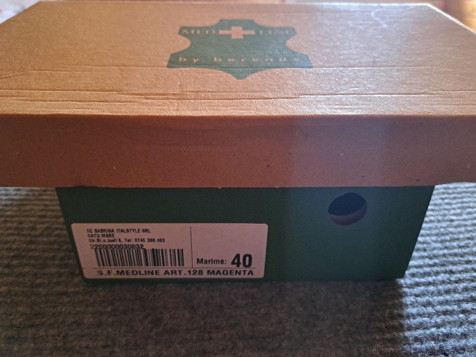 Saboti medicali damă, magenta, mărimea 40