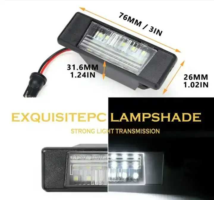 LED Плафони за Nissan Qashqai Juke Primera Pathfinder диодни за номер